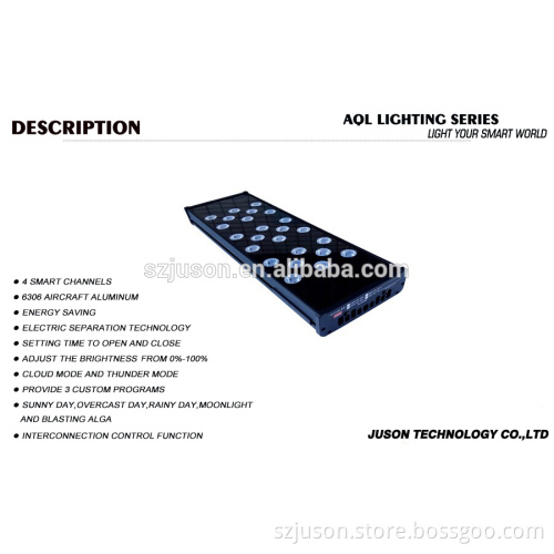 New design dimmable environmental protection led aquarium light for salt water coral fish tank